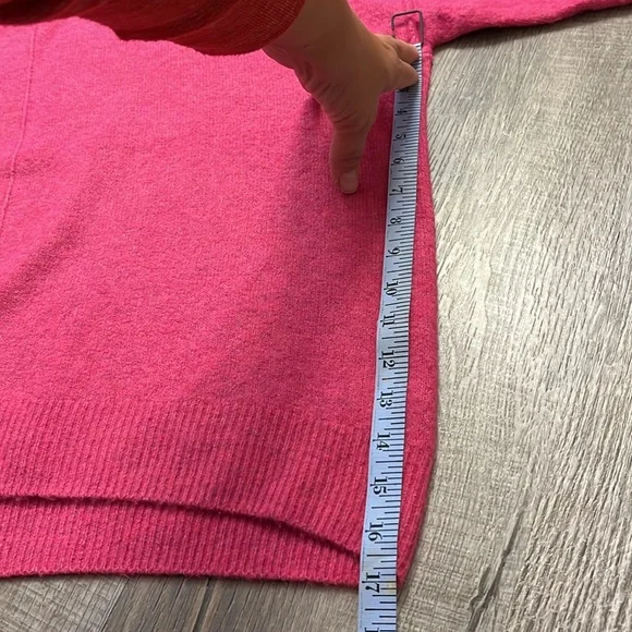 Vince Camuto Oversized Sweater Drop Shoulder Pink Comfy Sweater Women’s Size L - Picture 11 of 14